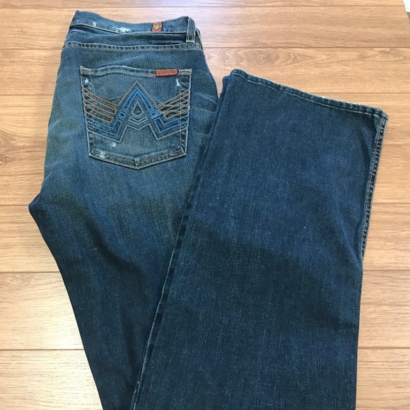 7 For All Mankind “A” Pocket Jeans size 33 Boot Cut - Picture 7 of 7